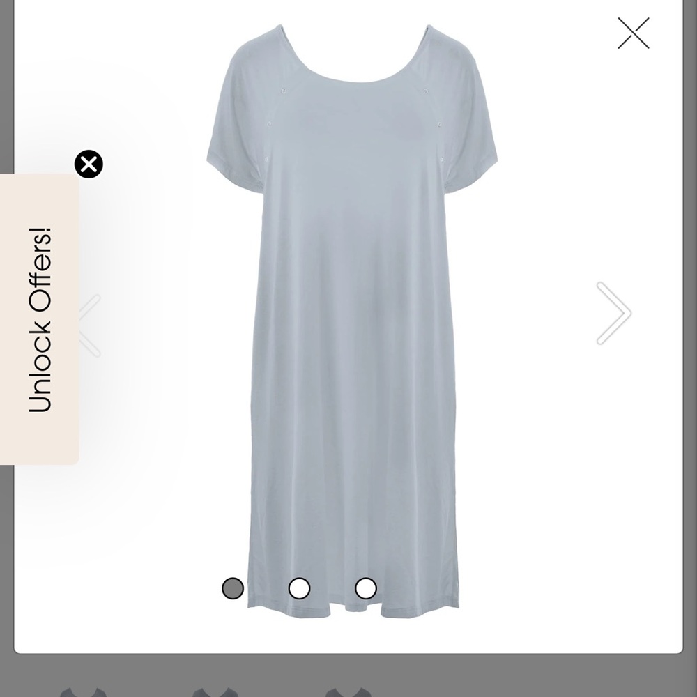 Kickee pants hospital gown